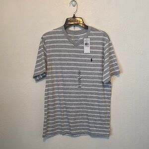 Polo by Ralph Lauren Gray Tank Top with Stripes